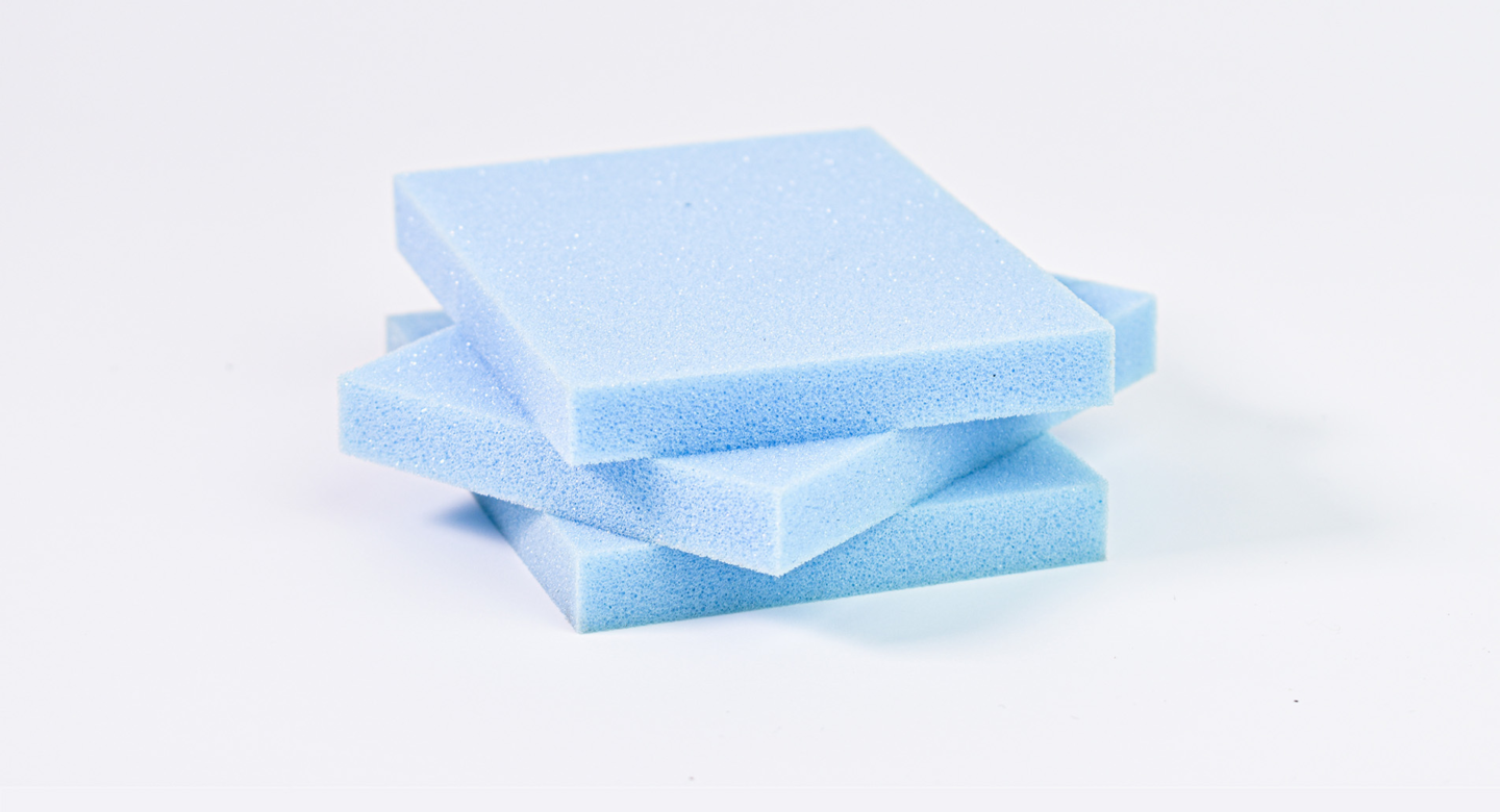 Espuma poliuretano azul